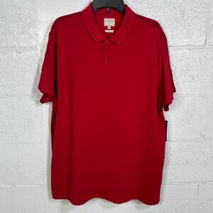 Guess Men's Logo Taped Tipped  Collar slim fit  Polo Shirt - Chili Red XXL $70